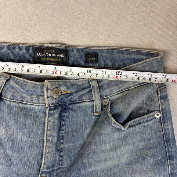 LUCKY BRAND HAYDEN SKINNY Women's DENIM BLUE JEANS SIZE 4 / 27 Pre-owned - Picture 4 of 9